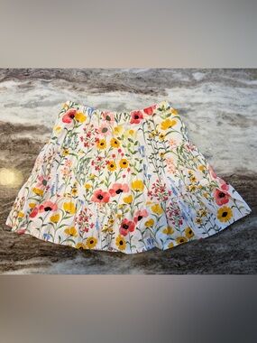Gymboree Girls Floral Tiered Skirt - NWOT - Size 7